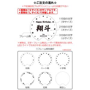 【メール便送料無料】Lサイズ 光る アクリル ...の詳細画像5