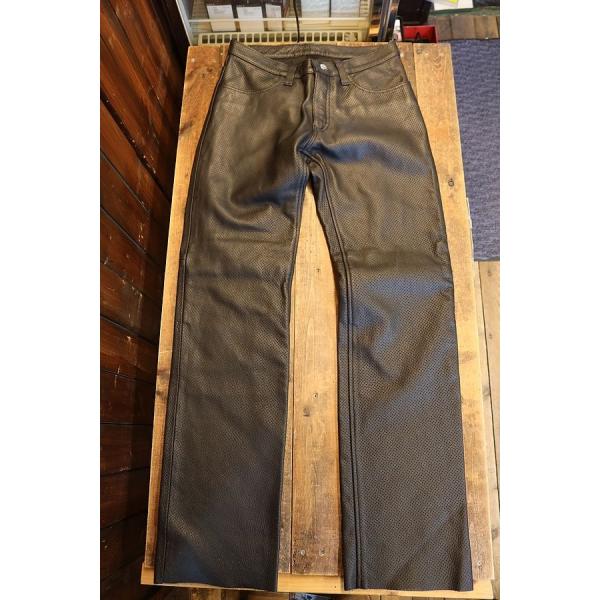 カドヤ(KADOYA) 【PL PANTS-5P】 　パンチングレザーパンツ-5P （メンズ）