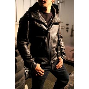 カドヤ（KADOYA） 【MR-LOADED エムアールローデッド】 レザーパーカー