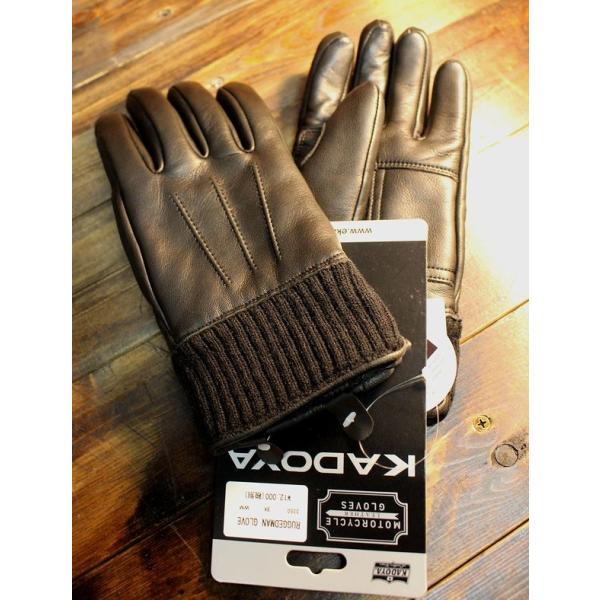 KADOYA　(カドヤ)　【RUGGEDMAN GLOVE　ラギッドマンブローブ】　防寒レザーグロー...