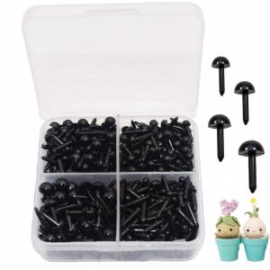 YFFSFDC さし目 ぬいぐるみ 目 616個入り 3mm/4mm/5mm /6mm丸型ぬいぐるみ・人形の目 アイ 人形目 さしテディベア テディ