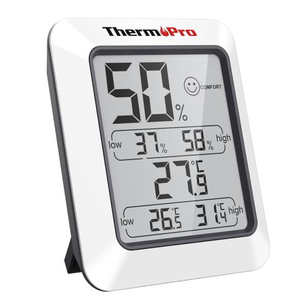 ThermoProサーモプロ 湿度計 デジタル温湿度計 室内温度計湿度計 顔マーク おしゃれ 最高最...