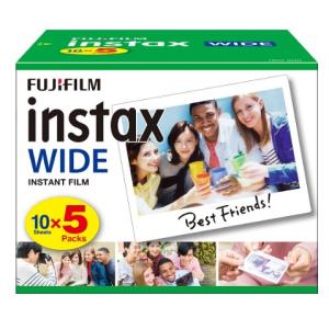 【送料無料】FUJIFILM インスタントカラーフィルム instax wide 5パック品 50枚入 インスタックスワイドフィルム 5P｜hit-market