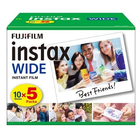 【送料無料】FUJIFILM インスタントカラーフィルム instax wide 5パック品 50枚...