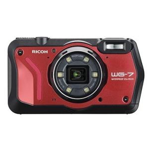 液晶保護フィルム付き【送料無料】リコー RICOH WG-7 RED WEBカメラ　防水20m 耐衝撃　防塵 GPS搭載 デジカメ CALSモード WG-7 レッド