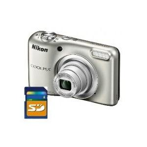 SDカード8GB付き【送料無料】Nicon・ニコン らくらくオート撮影搭載・単三電池対応 COOLPIX A10 シルバ-[COOLPIX L32の後継機]