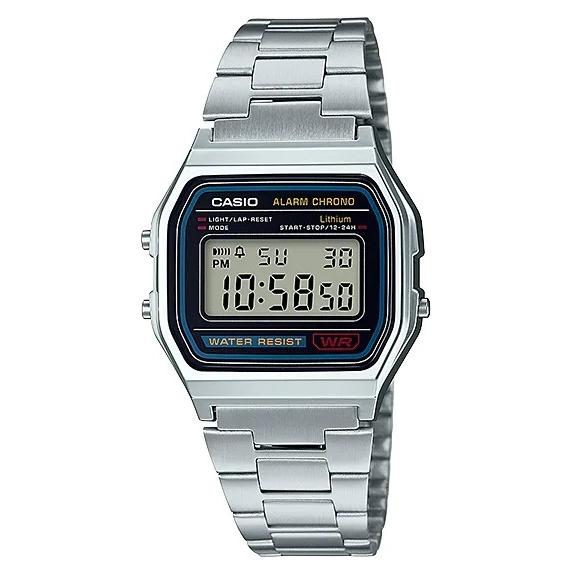 【ネコポスで送料無料】CASIO・カシオ A158WA-1JH メンズ スタンダード メタルバンド ...