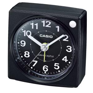 カシオ 電波時計 コンパクト 置時計 アナログ 目覚まし時計 旅行用