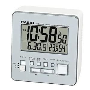 【送料無料】CASIO カシオ 目覚まし時計 温度・湿度計付きの電波デジタル置時計 DQD-805J-8JF