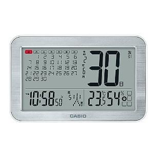 【送料無料】CASIO・カシオ 新元号 令和表示 カレンダー機能 六曜表示 電波掛時計 IDC-800J-8JF｜hit-market