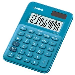 【ポスト投函で送料無料】カシオ MW-C8C-BU-N ミニミニジャストタイプ電卓