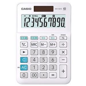 【ゆうパケットで送料無料】CASIO カシオ W税率電卓 ミニジャストタイプ MW-100TC-WE...