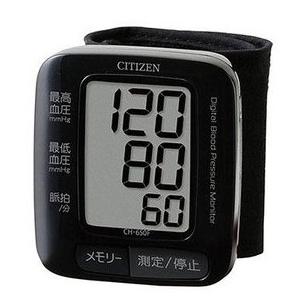 【送料無料】CITIZEN・シチズン 人気のブラックモデル 手首式血圧計 CH-650F ブラック ...