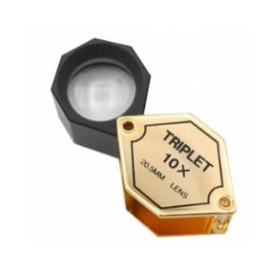 【ゆうパケットで送料無料】MIZAR ミザール DA-20 ルーペ ３枚貼り合わせトリプレット 10...