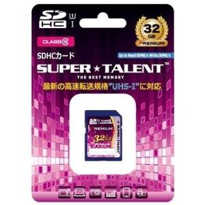 【ゆうパケットで送料無料】SUPER TALENT SDHCカード32GB UHS1 Class10...