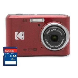 今ならSDHCカード8GB付き【送料無料】KODAK コダック 光学4倍ズームデジタルカメラ PIXPRO FZ45RD｜hit-market