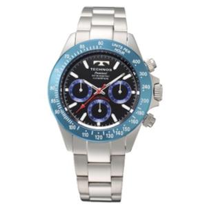 【ゆうパケットで送料無料】TECHNOS SWISS テクノス男性用 10気圧防水 クロノグラフ腕時...
