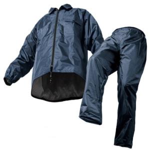 6Lサイズ【送料無料】Makku レインコート 雨合羽 アジャストマック AS-5100 ネイビー 6Lサイズ [000304]