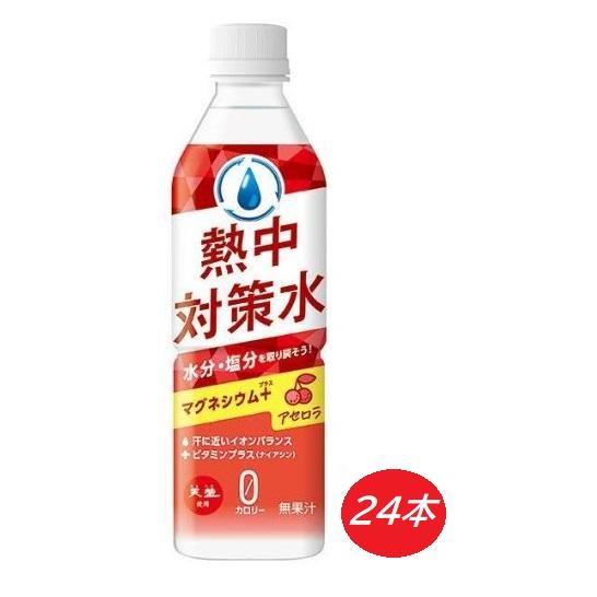 【送料無料】熱中対策水 アセロラ味 500ml 24本 カロリーゼロ ケース買い すっきり飲みやすい