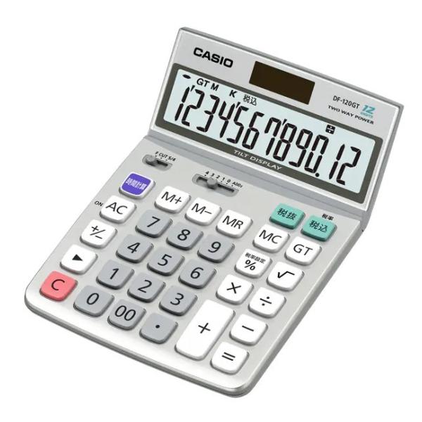 【送料無料】CASIO カシオ 実務電卓 デスクタイプ DF-120GT