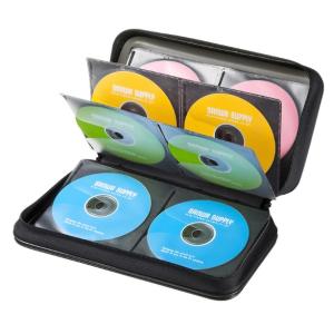 【ゆうパケットプラスで送料無料】サンワサプライ DVD・CDセミハードケース（96枚収納・ブラック）...