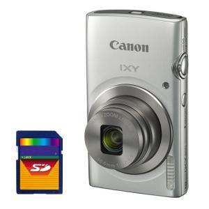 今ならSDHCカード8GB差し上げます【送料無料】CANON・キヤノン 光学8倍デジカメ IXY200SL シルバー IXY180後継機