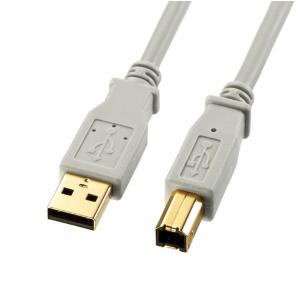 【ゆうパケットで送料無料】サンワサプライ USB2.0ケーブル ライトグレー 0.3m KU20-0...