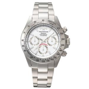 【ゆうパケットで送料無料】TECHNOS SWISS テクノス男性用 10気圧防水 クロノグラフ腕時...