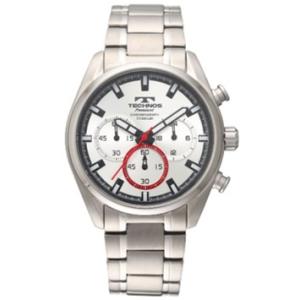 【ゆうパケットで送料無料】TECHNOS SWISS テクノス男性用 5気圧防水 チタンケース＆バン...