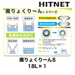 発泡性部品洗浄剤　魔りょくりーんS　18L｜hit-net