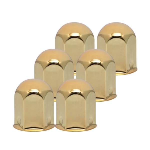 ナットキャップ41ｍｍ　ゴールドメッキ　高さ60ｍｍ　6個入り500344