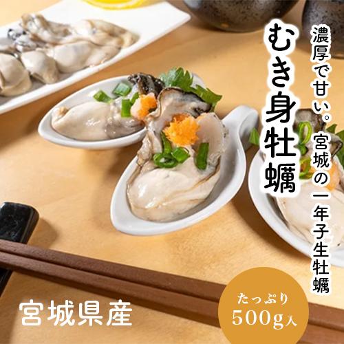牡蠣 むき身 500g 生牡蠣 4-5人用 宮城県産 生食用  かき カキ 剥き身 一年子生牡蠣 鍋...