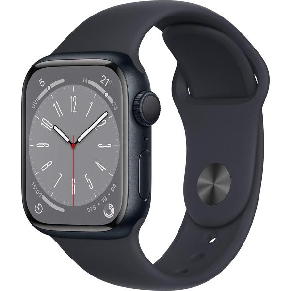 Apple Watch Series 8 (GPSモデル) - 41mm ミッドナイトアルミニウムケ...