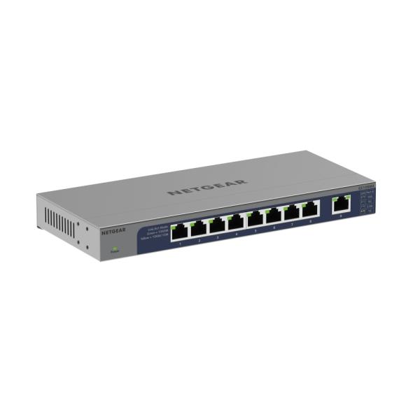 ネットギア GS108MX ギガ8ポート 10G/マルチギガアップリンク アンマネージスイッチ GS...