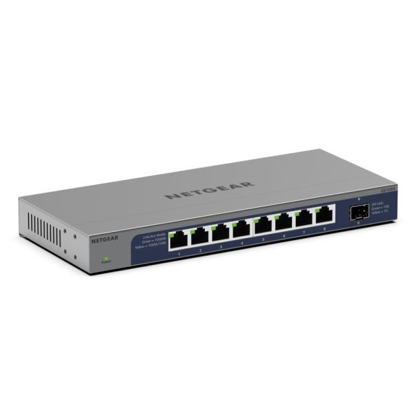 ネットギア ギガビット8ポート 10G SFP+ 1スロット アンマネージスイッチ GS108X-1...