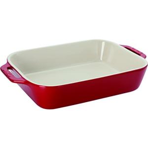 セラミック レクタンギュラーディッシュ 27cm×20cm チェリー 40508-590