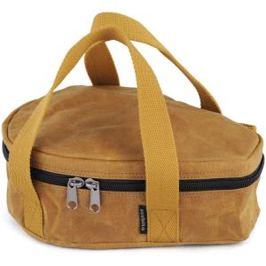 asobito  6.5インチ スキレット ケース キャメル ab-002CM   キャンプ スキレットケース 収納 収納ケース ab-002CM