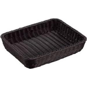 シンドー 抗菌樹脂 角型バスケット(ブラック) 36型 070327010