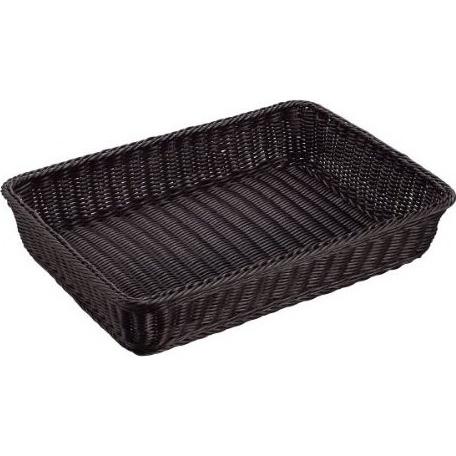 シンドー 抗菌樹脂 角型バスケット(ブラック) 49型 070327012