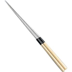白木柄 盛箸(水牛桂付)18cm