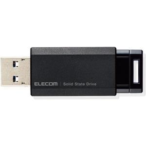 エレコム SSD 外付け ポータブル 250GB 小型 ノック式 USB3.2(Gen1)対応 ブラック PS4/PS4Pro/PS5 ESD-EPK0250GBK｜hitline