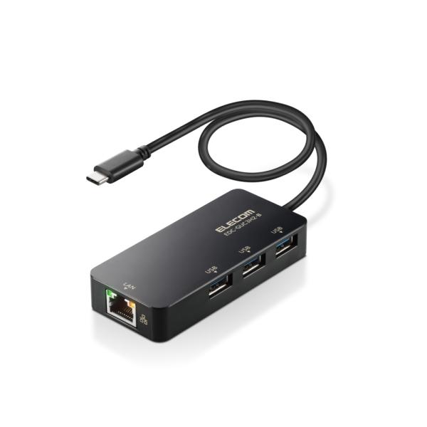 エレコム LANアダプター 有線 タイプC Giga USBハブ付 ( USB-A×3) USB3....