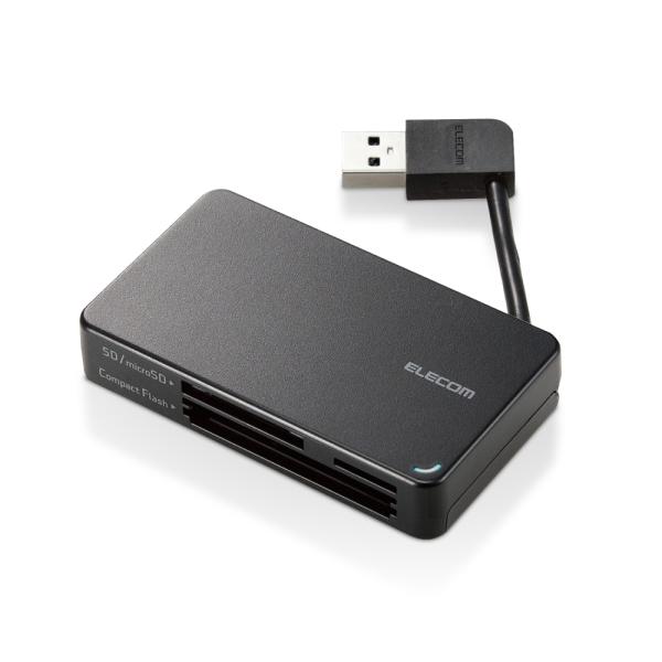 エレコム カードリーダー USB3.0 ケーブル収納タイプ 【SD SDHC SDXC microS...
