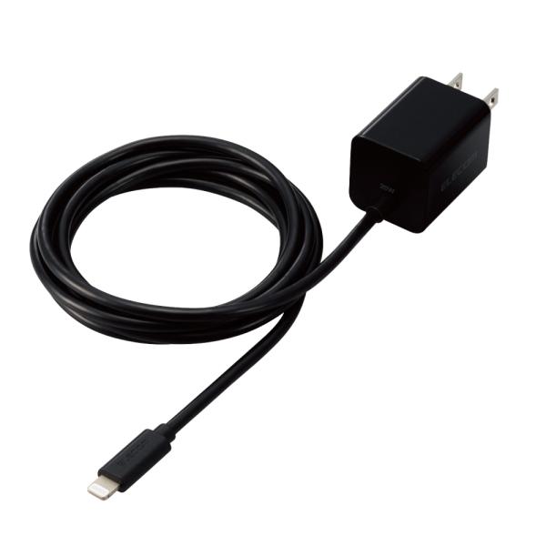 エレコム USB Type-C 充電器 PD 対応 20W ライトニングケーブル 一体型 1.5m ...