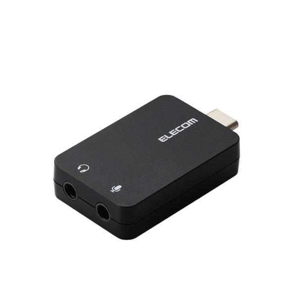 エレコム オーディオ変換アダプター(USB Type-C(TM)) USB-CADC01BK