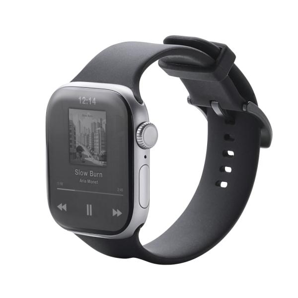 エレコム Apple Watch用シリコンバンド TOUGH SLIM AW-25ABDTSBK