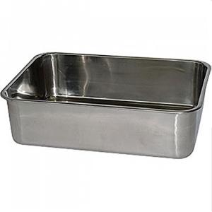 18-8ステンレス 浅型角バット 4枚取(575×367×H60) 業務用バット|調理