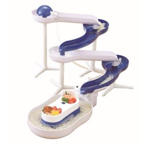 流しそうめん機 スライダー ウォータースライダー 流しそうめん LD-0281 | 全長127cm 電池式 家庭用 組み立て式