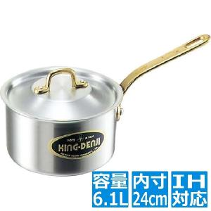 カンダ (KANKUMA) ハイグレード アルミ片手鍋 目盛付 30cm(12L