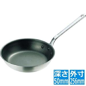 キングフロン フライパン 浅型 24cm IH対応 ステンレスハンドル 中尾